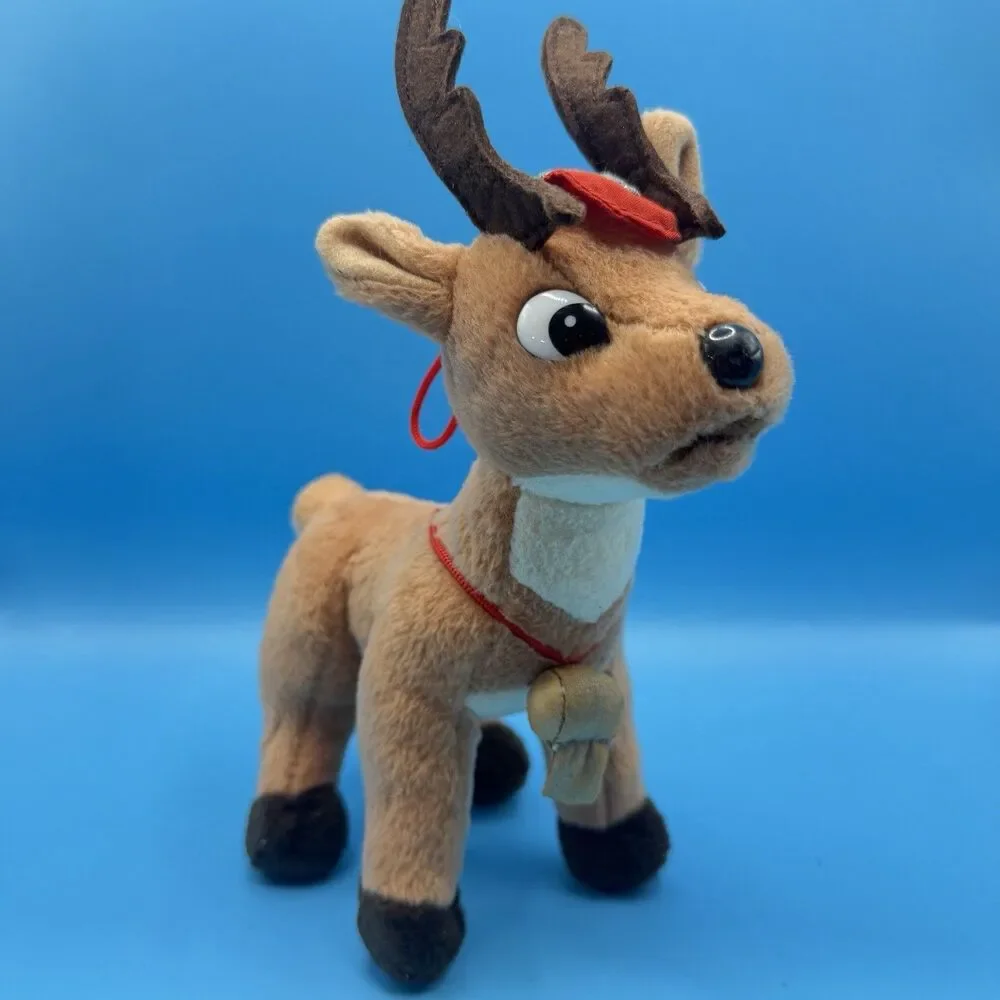 Vintage 1999 Stuffins Rudolph Red Nosed Reindeer Plush Christmas Toy 10”